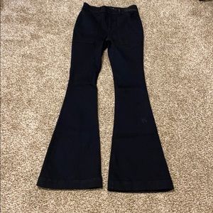Express Stretch Bell Flare High Rise Pants